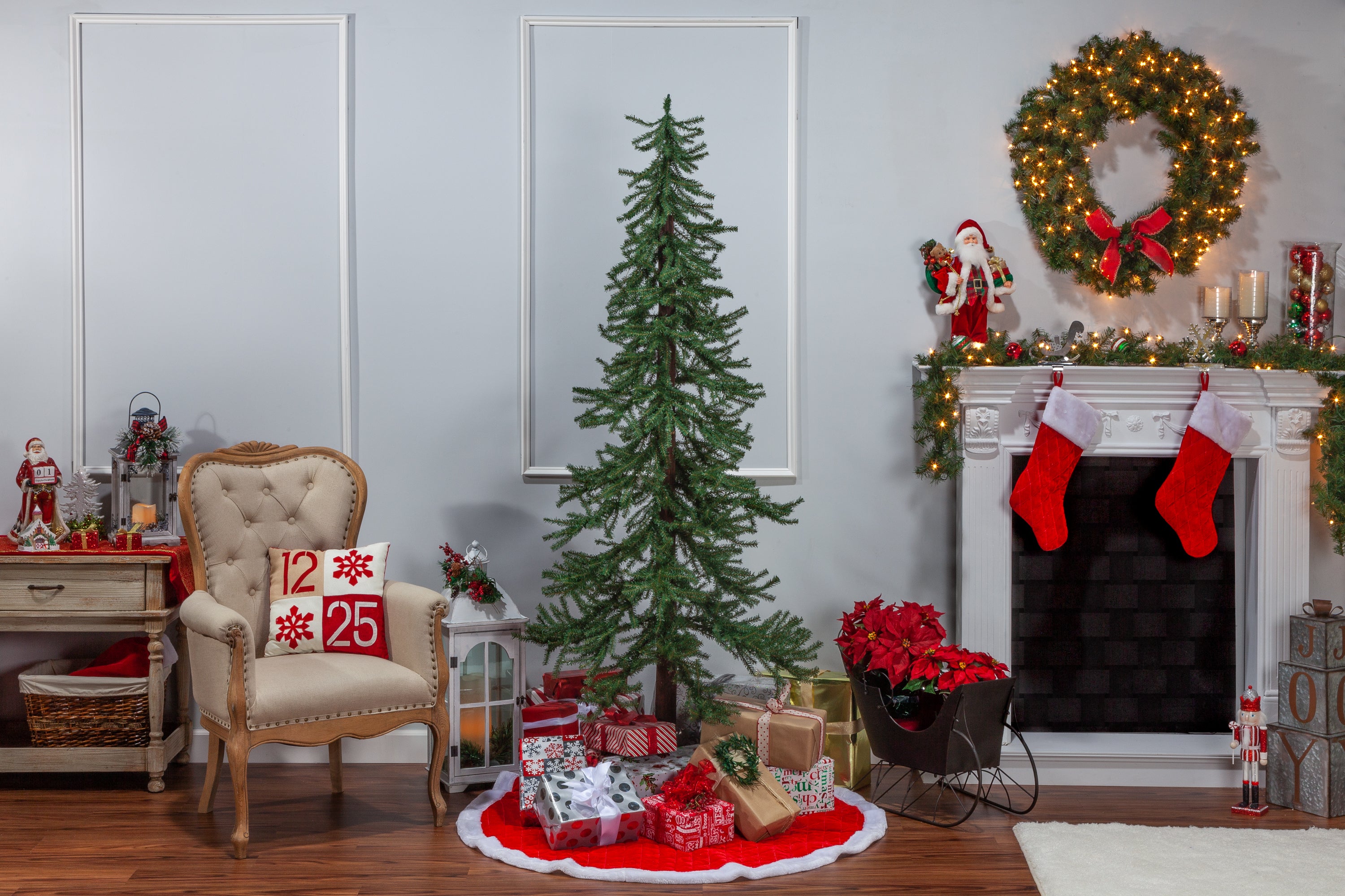 Sterling 7 ft. Unlit Rustic Alpine Tree